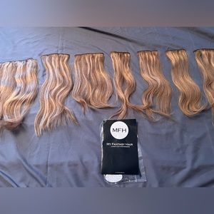 My Fantasy Hair Luxury clip in Extensions- color #8 Toffee
